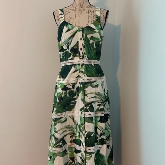 Gianni Bini Monica Palm Print Dress - Picture 2 of 10